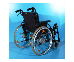 scaun cu rotile din aluminiu handicap latime sezut 45 cm - 7