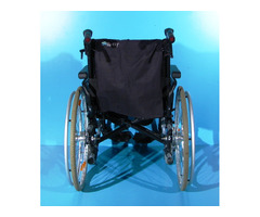 scaun cu rotile din aluminiu handicap latime sezut 45 cm - 8