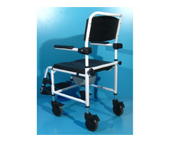 Scaun cu WC si rotile din aluminiu  Mobilex - 7