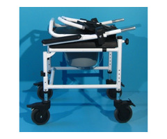 Scaun cu WC si rotile din aluminiu  Mobilex - 8