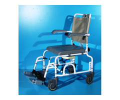 Scaun pentru WC si baie din aluminiu Drive - latime sezut 43 cm