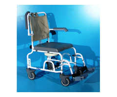 Scaun pentru WC si baie din aluminiu Drive - latime sezut 43 cm